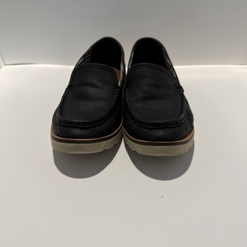 Womens 9.5 Sperry Authentic Original Lug Loafer Boat Shoe Blue Leather STS85611‎
